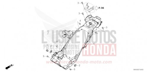 REAR FENDER NC750XDS de 2025